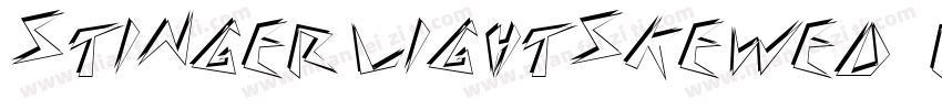 StingerLightSkewed Regular字体转换